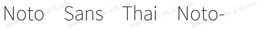 Noto Sans Thai Noto字体转换